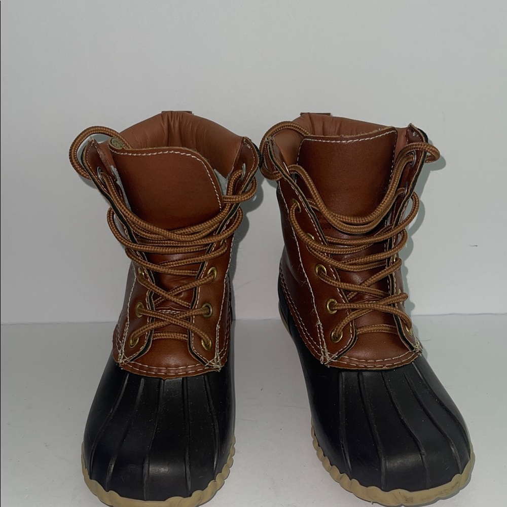 Snow Brown And Black Kids Boots
